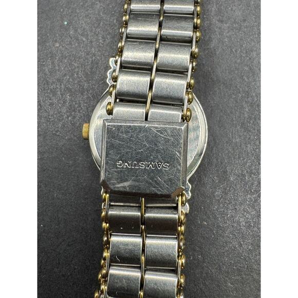 Vintage Samsung Women's Watch Quartz Gold Silver Tone SS Water Resistant IA-0181 - Picture 6 of 8